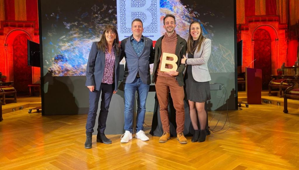 Virmedex receiving the City of Barcelona Prize