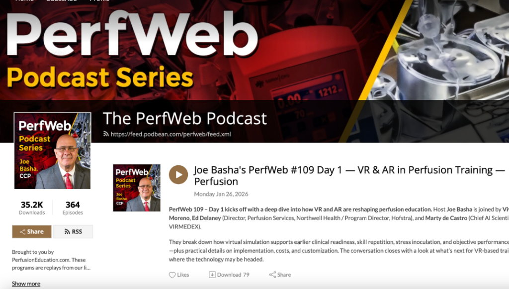 Virmedex Live on PerfWeb Podcast